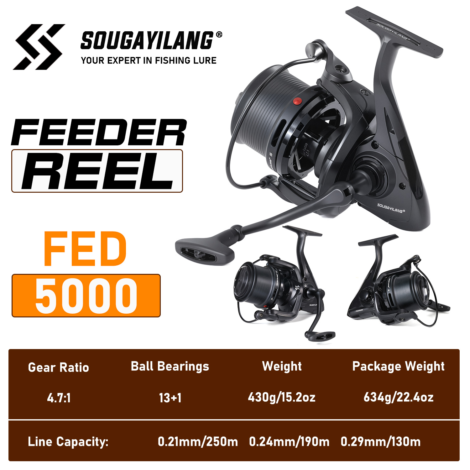 Sougayilang Professional Feede - Trolling Reel 评论和价格